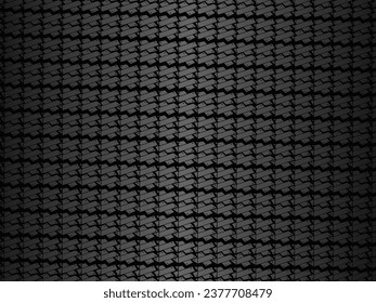 Black abstract background design. Modern ornament metal background. Premium line texture for banner, business background. Dark horizontal vector template.