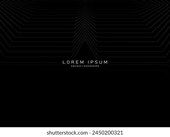 Diseño de fondo abstracto negro. Patrón moderno en colores monocromos. Textura de la línea de Premium para el Anuncio, fondo del negocio. Plantilla de Vector oscuro.