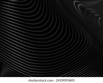 Black abstract background design. Modern pattern in monochrome colors. Premium line texture for banner, business background.