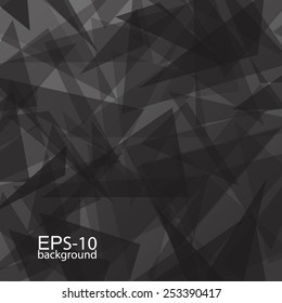 black abstract background. Design modern template can be used for brochure, banners or website layout vector.
