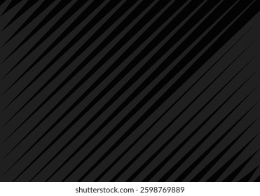 Black abstract background design. Modern wavy line pattern in monochrome colors. Premium stripe texture for banner, business backdrop