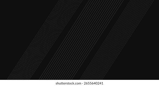 Black abstract background design. Modern wavy line pattern (guilloche curves) in monochrome colors. Premium stripe texture. modern art type4