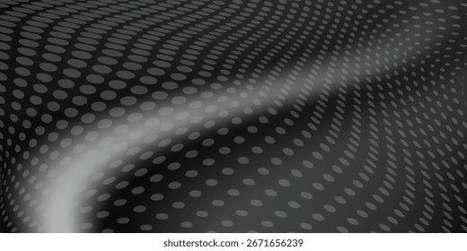 Diseño de fondo abstracto negro. Moderno patrón de línea ondulada en colores monocromos. Textura de la raya de Premium para el Anuncio, telón de fondo del negocio. 