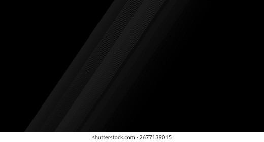 Diseño de fondo abstracto negro. Moderno patrón de línea ondulada elegante Fondo de pantalla moderno