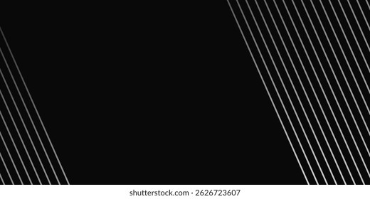 Schwarzes abstraktes Hintergrunddesign. Premium-Streifenstruktur für Banner-Business-Hintergrund. Dunkle horizontale Vektorvorlage modern natürlich einfach