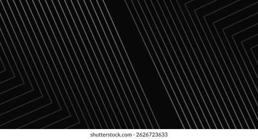 Black abstract background design. Premium stripe texture for banner  business backdrop. Dark horizontal vector template modern natural simple good