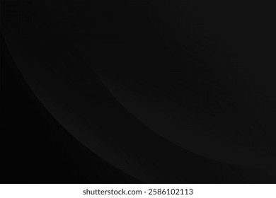 Black abstract background with dynamic shapes composition. Vector illustration