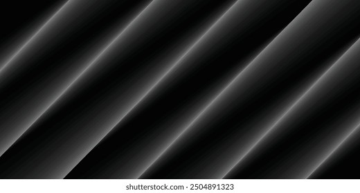 Fondo abstracto negro. Elegantes Elementos de forma diagonal oscura.