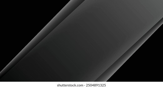 Fondo abstracto negro. Elegantes Elementos de forma diagonal oscura.