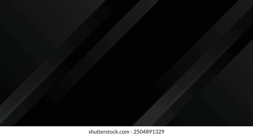 Black abstract background. Elegant dark diagonal shape elements.