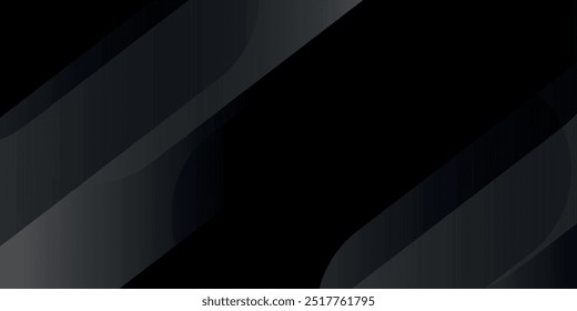 Fundo abstrato preto. Elementos de forma diagonal escura elegante. Moderno