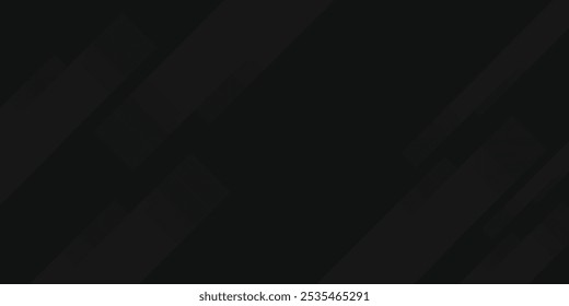 Black abstract background. Elegant dark diagonal shape elements.