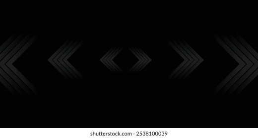 Fondo abstracto negro. Elegantes Elementos de forma diagonal oscura. Moderno Diseño gráfico degradado gris de lujo.
