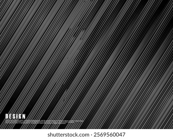 Black abstract background. Elegant dark diagonal shape elements. Modern luxury gray gradient abstract lines graphic design.