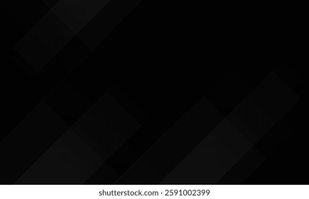 Black abstract background. Elegant dark diagonal shape elements. Modern luxury grey gradient graphic design.