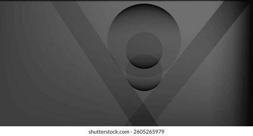 Black abstract background. Elegant dark diagonal shape elements. Modern luxury grey gradient graphic design.