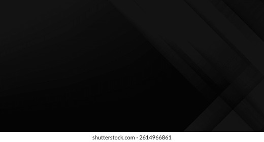 Black abstract background. Elegant dark diagonal shape elements.