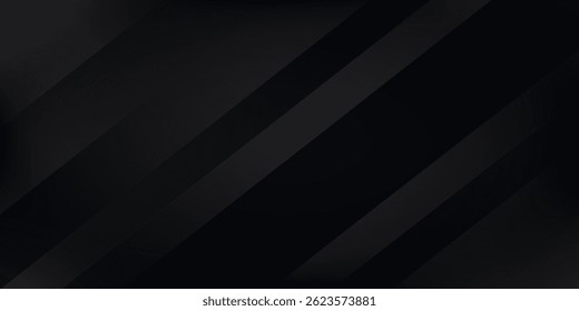 Black abstract background. Elegant dark diagonal shape elements.
