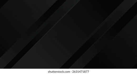 Fondo abstracto negro. Elegantes Elementos de forma diagonal oscura.