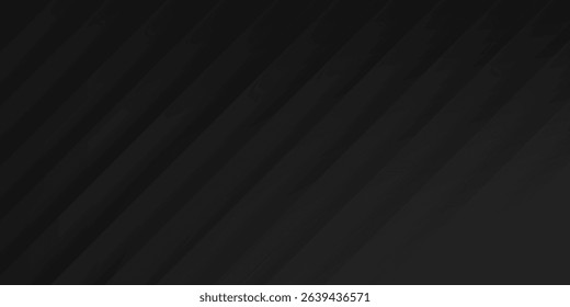 Black abstract background. Elegant dark diagonal shape elements. Modern luxury grey gradient graphic design.