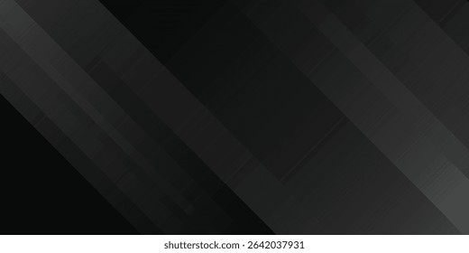 Black abstract background. Elegant dark diagonal shape elements. Modern luxury grey gradient graphic design. modern black