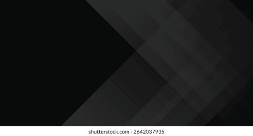 Black abstract background. Elegant dark diagonal shape elements. Modern luxury grey gradient graphic design. modern black
