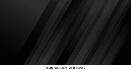 Black abstract background. Elegant dark diagonal shape elements. Modern luxury grey gradient graphic design. modern art dynamic shapes