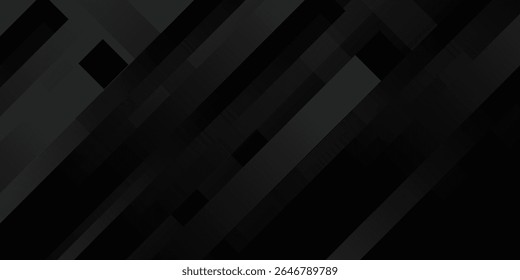 Fondo abstracto negro. Elegantes Elementos de forma diagonal oscura.