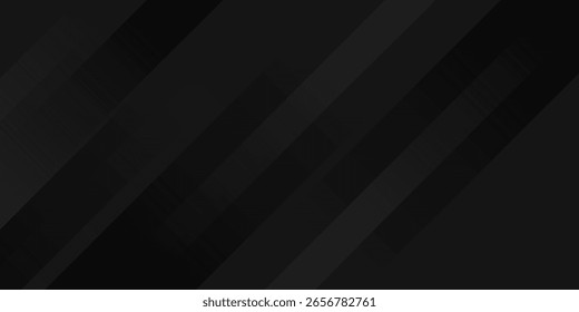 Fondo abstracto negro. Elegantes Elementos de forma diagonal oscura.
