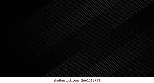 Fondo abstracto negro. Elegantes Elementos de forma diagonal oscura. Vector moderno