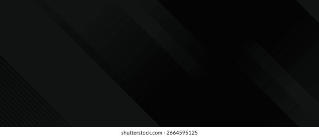 Fondo abstracto negro. Elegantes Elementos de forma diagonal oscura.