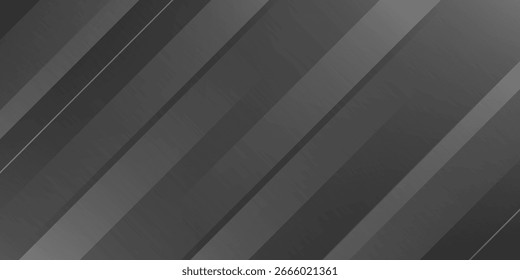 Fondo abstracto negro. Elegantes Elementos de forma diagonal oscura. Moderno Diseño gráfico degradado gris de lujo.