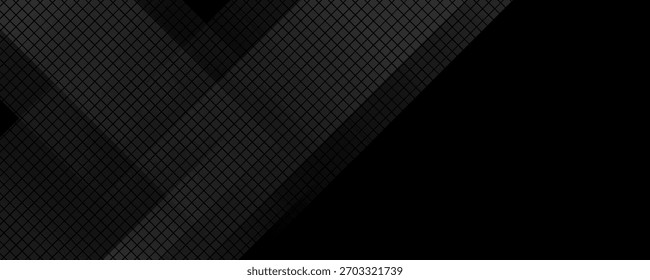 Fondo abstracto negro. Elegantes Elementos de forma diagonal oscura. Moderno Diseño gráfico degradado gris de lujo.