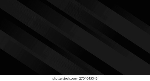 Black abstract background. Elegant dark diagonal shape elements. Modern luxury grey gradient graphic design