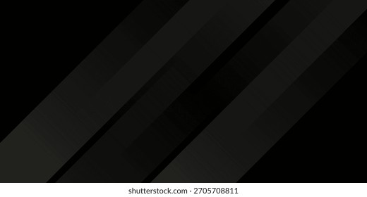 Black abstract background. Elegant dark diagonal shape elements. Modern luxury grey gradient graphic design.