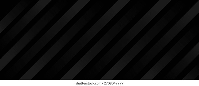 Schwarzer abstrakter Hintergrund. Elegante dunkle diagonale Formelemente.