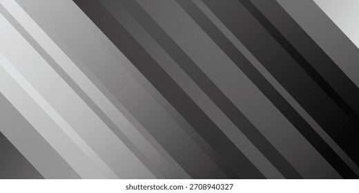 Black abstract background. Elegant dark diagonal shape elements. Modern luxury grey gradient graphic design.