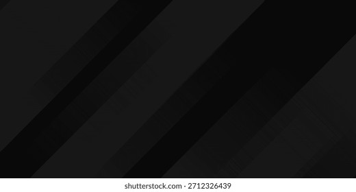 Fondo abstracto negro. Elegantes Elementos de forma diagonal oscura.