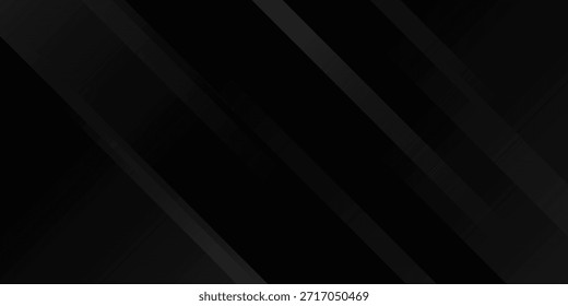 Fondo abstracto negro. Elegantes Elementos de forma diagonal oscura.