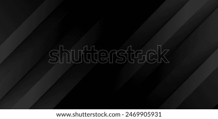 Black abstract background. Elegant dark diagonal shape elements. Modern luxury grey gradient graphic design.