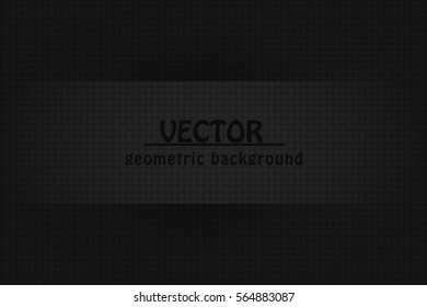 black abstract background. geometric banner.