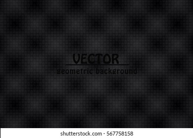 black abstract background. geometric banner.