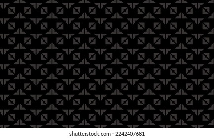 black abstract background with geometric and seamless pattern. geometric style - stock vector.