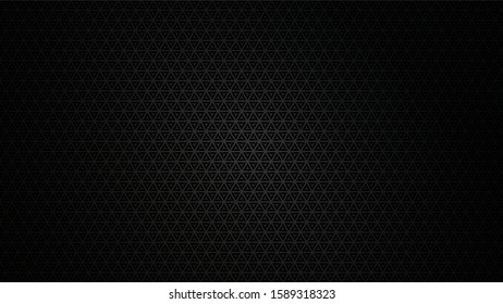 Black abstract background. Geometric shapes, cool modern design. Vector illustration.