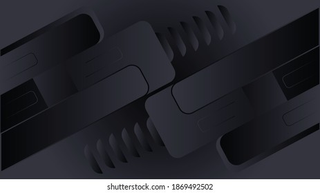 Black abstract background with geometric shapes