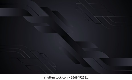 Schwarz-abstrakter Hintergrund mit geometrischen Formen