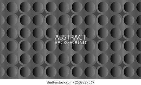 Fondo abstracto negro. Formas geométricas y agujeros estilo de patrón de bloques de ladrillo. Textura granulada.