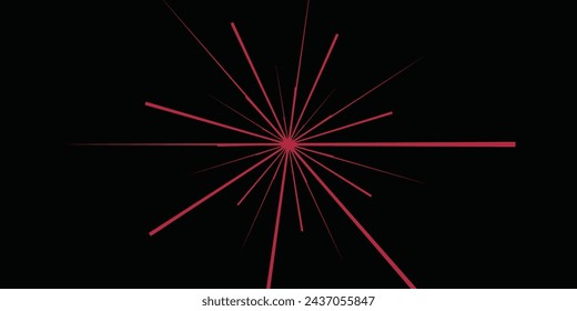 Black abstract background with glowing red lines. Geometric lines motion. Modern futuristic concept. Suit for poster, banner, brochure, cover, corporate, website, flyer