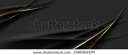 black abstract background with gold lines texture. Perfect for luxury, elegant, and upscale design projects needing a sophisticated touch