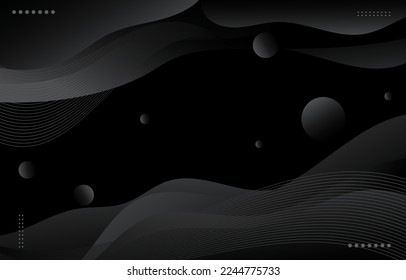 Black Abstract Background with Gradient Color Concept
